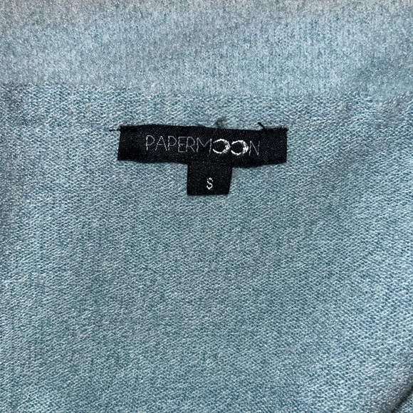 Turquoise Comfy Oversized Cardigan - Picture 3 of 3